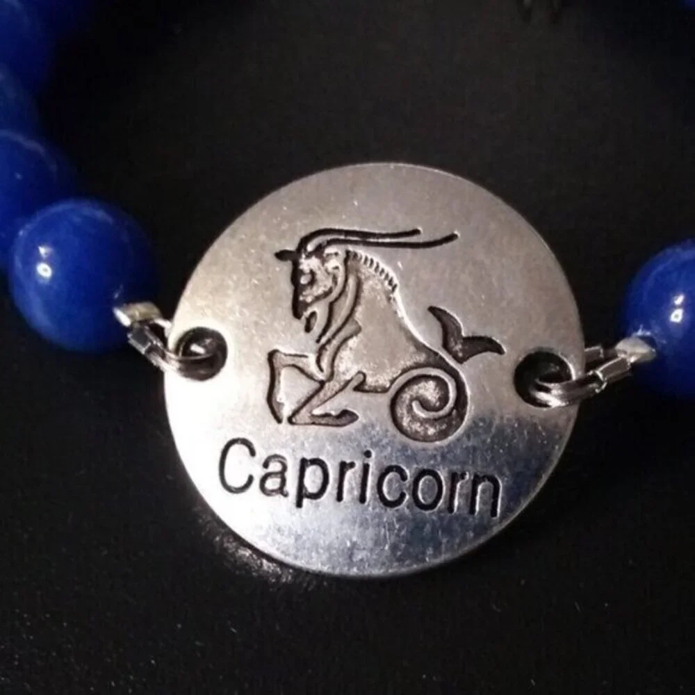 Capricorn Dreams! Blue Jasper Bracelet! December + January ~ Cappy Cappies Goats